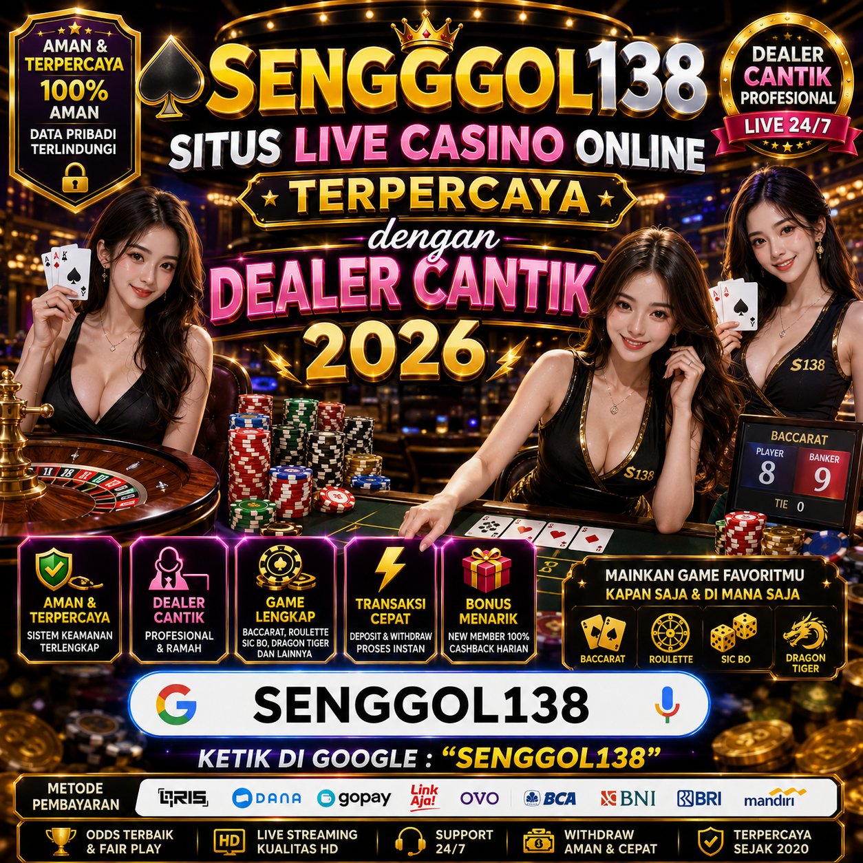 Live Casino Online Terpercaya Senggol138