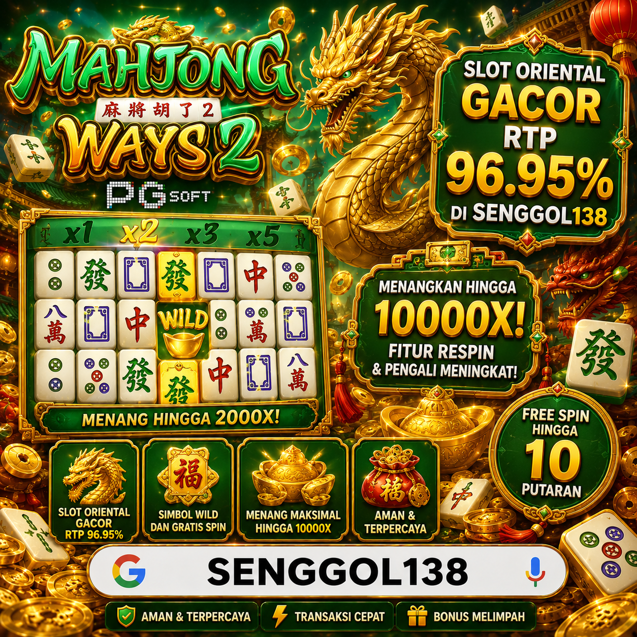 Mahjong Ways 2 Slot PG Soft
